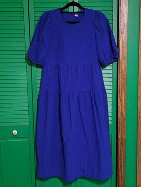 Old Navy Royal Blue Tiered Maxi Dress